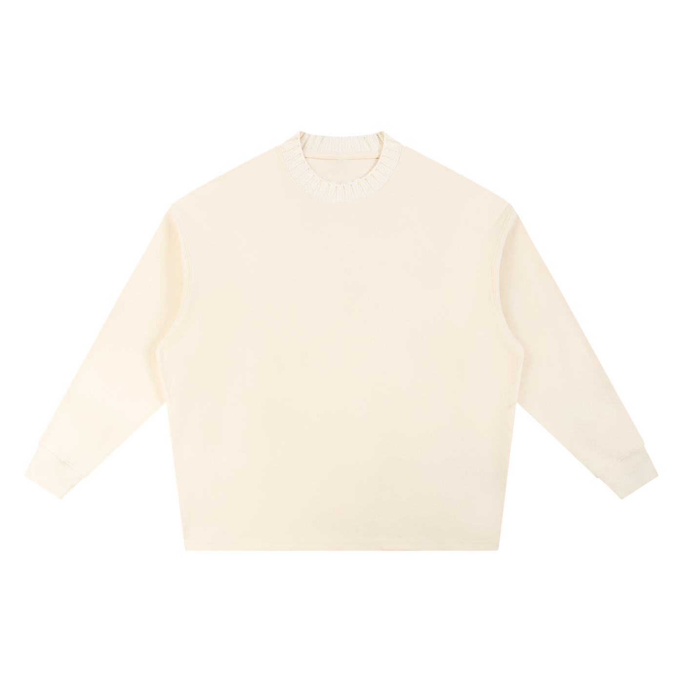 Knitted Round Neck Oversized Sweatshirt