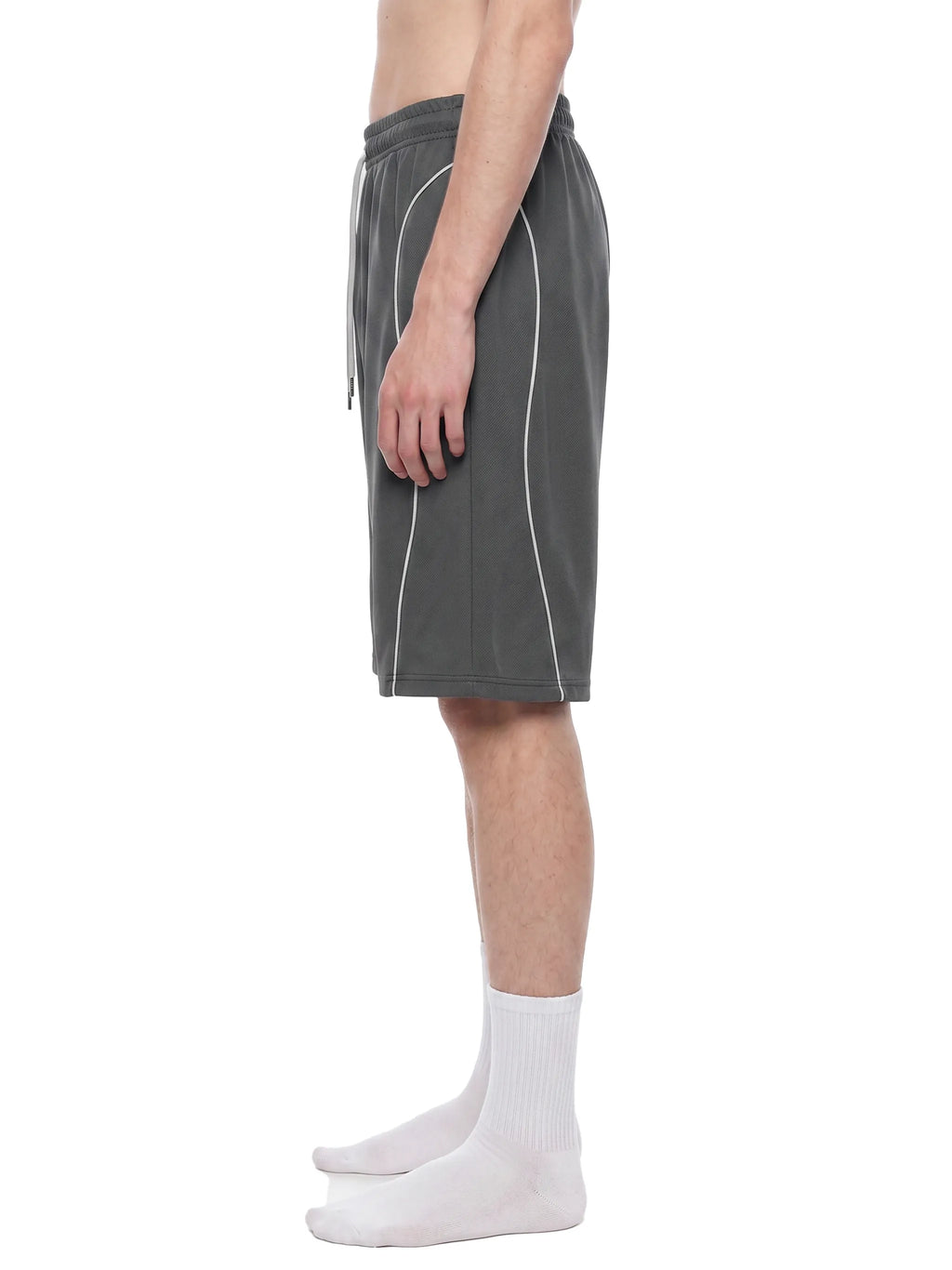 Piping Drawstring Shorts