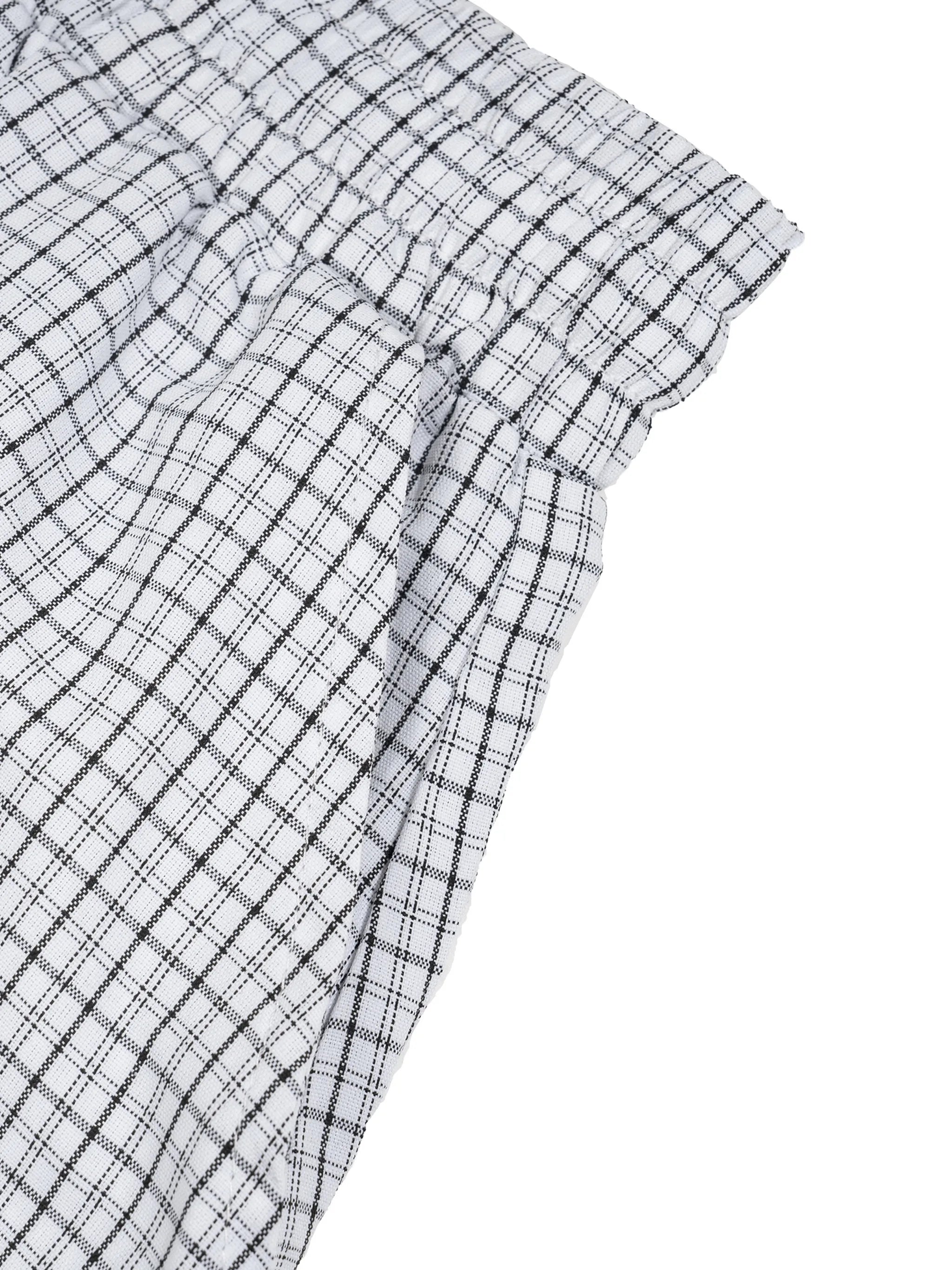 Plaid Loose Capri Shorts