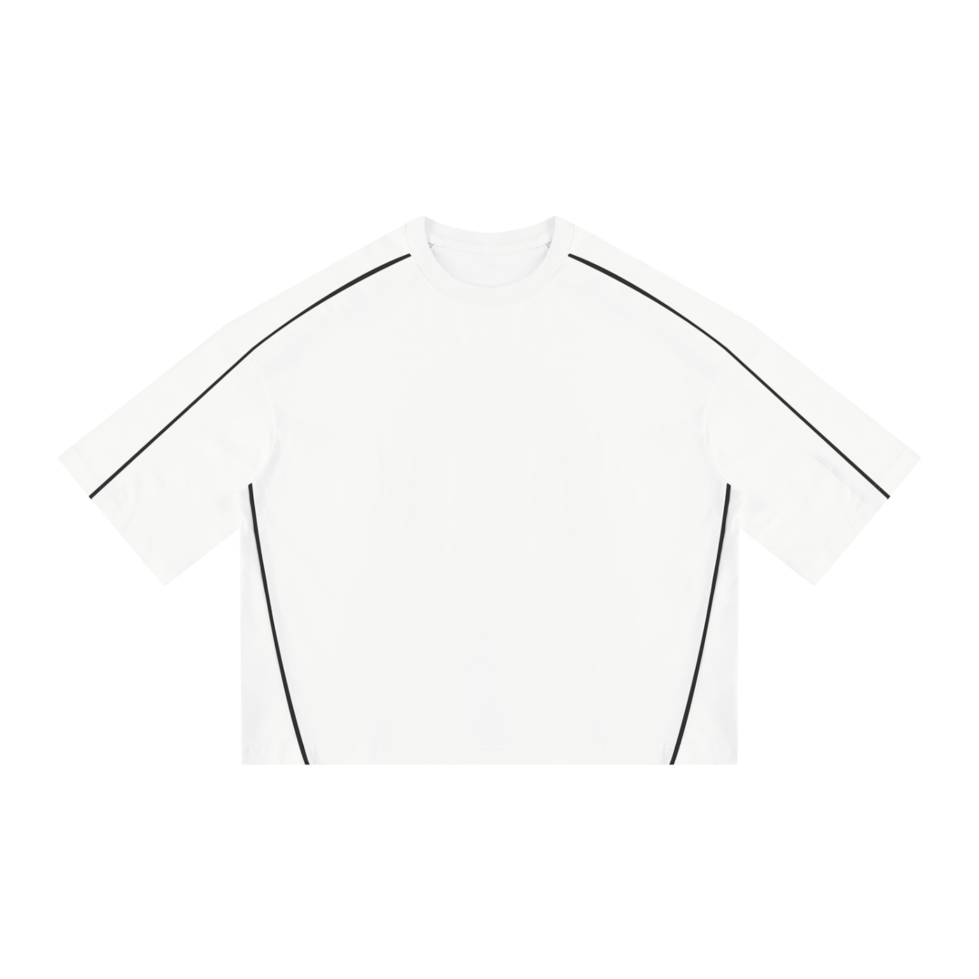 Heavyweight Boxy Piping T-Shirt