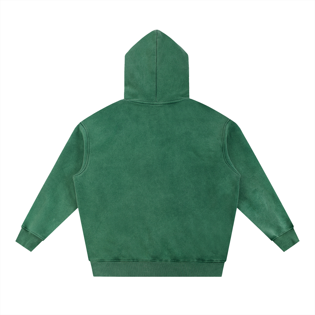 Snow Wash Oversize Fleece Hoodie