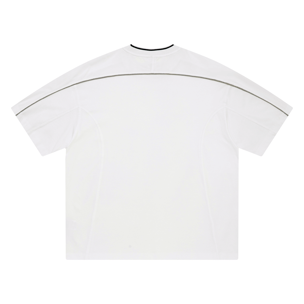 Oversized Contrast Tape T-Shirt