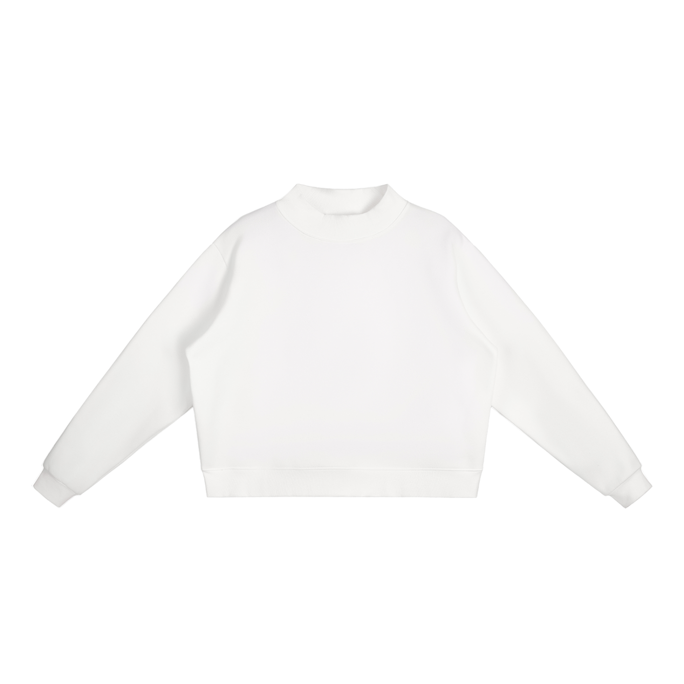 Essential Fleece Mock-Neck Sweatshirt