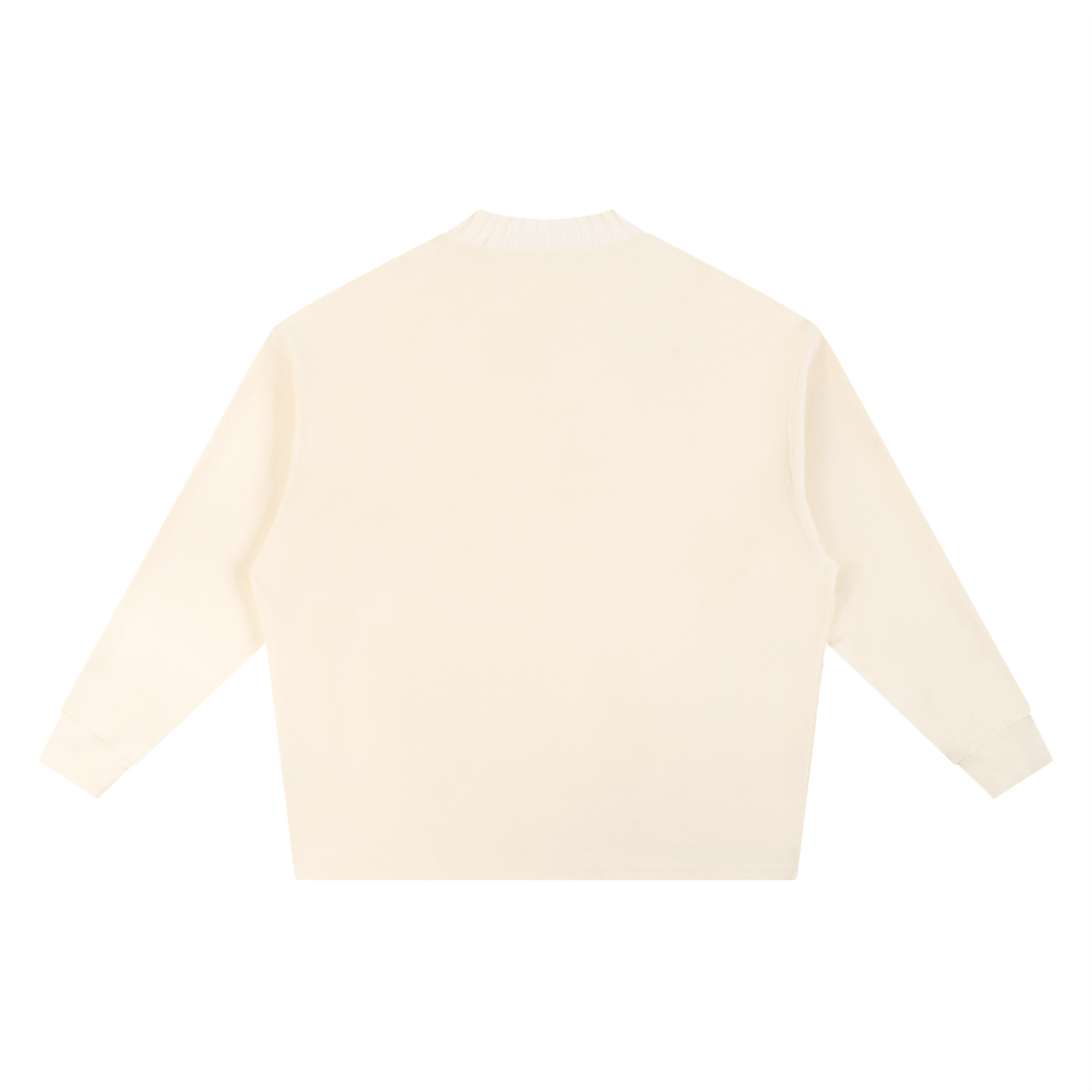 Knitted Round Neck Oversized Sweatshirt