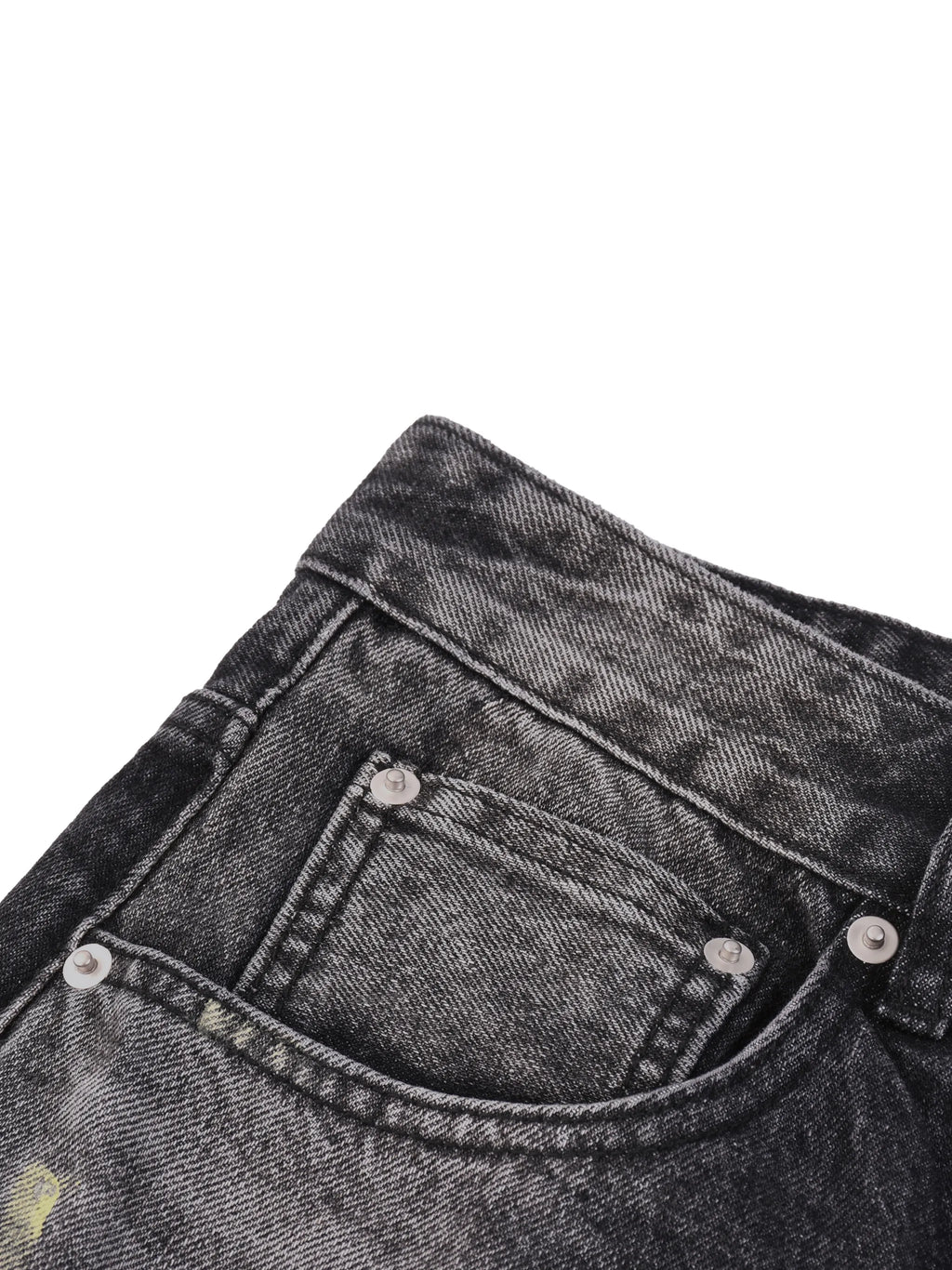 Men’s Vintage Wash Wide-Leg Denim Shorts