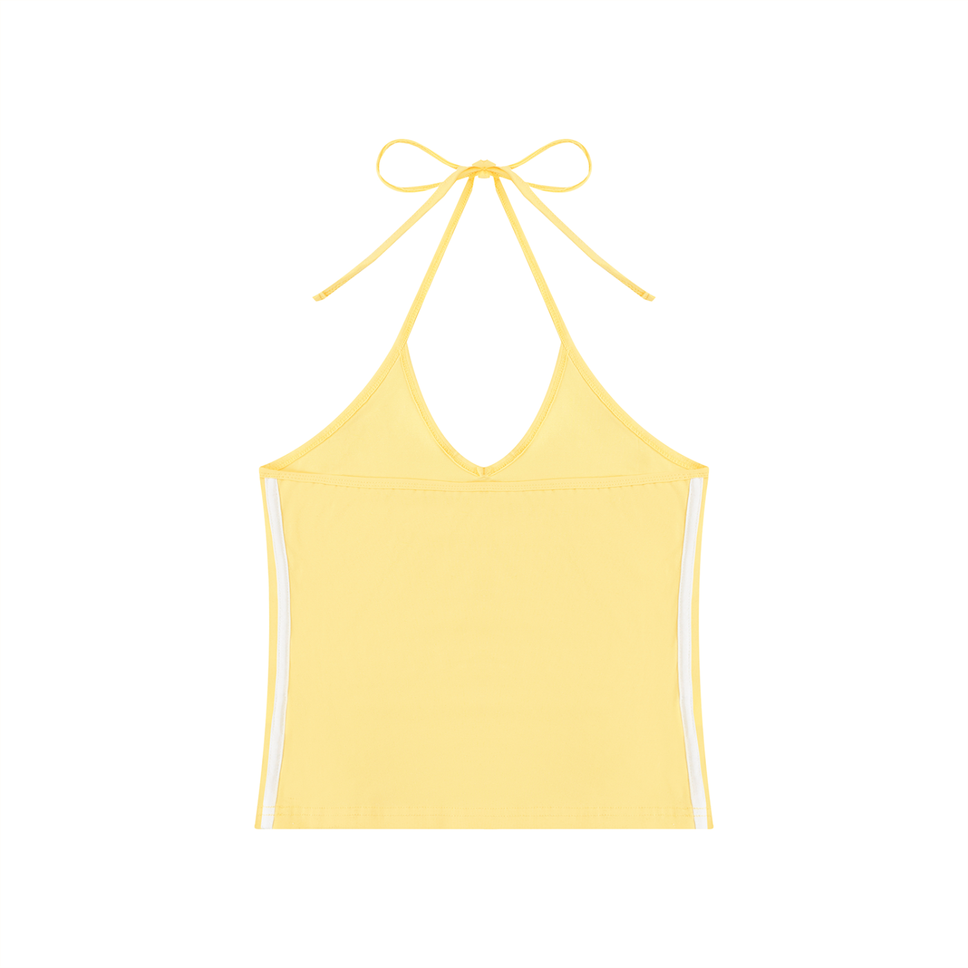 Women's Color Block Halter Crop Top