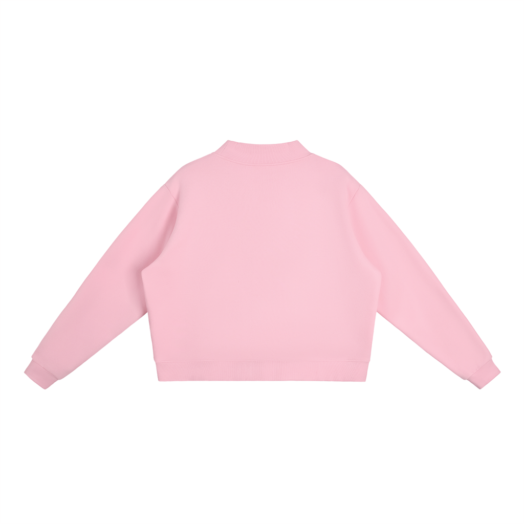 Essential Fleece Mock-Neck Sweatshirt