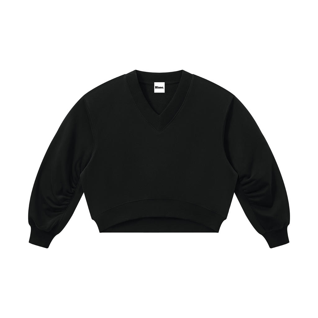 Women’s Crop V-Neck Sweatshirt