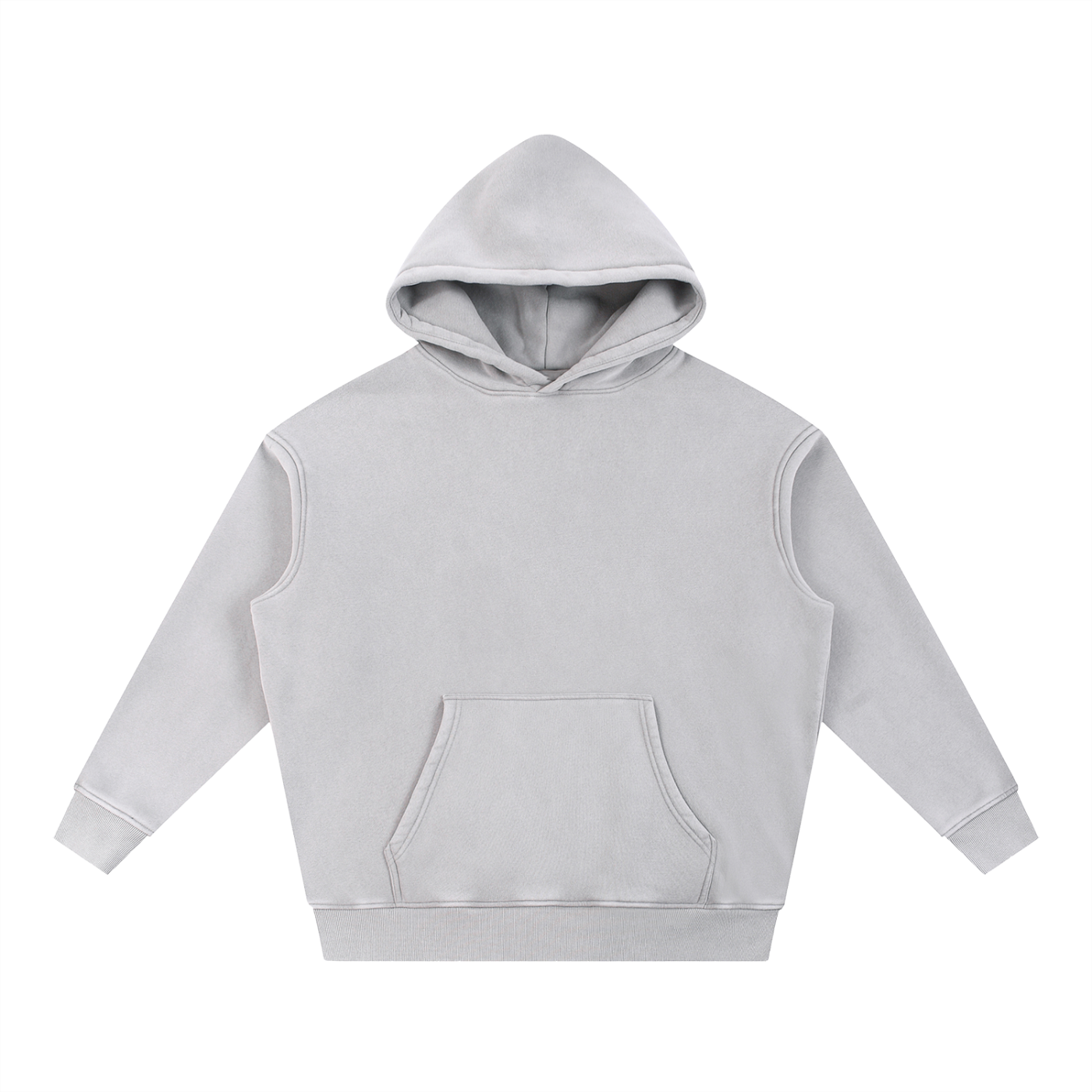 Snow Wash Oversize Fleece Hoodie
