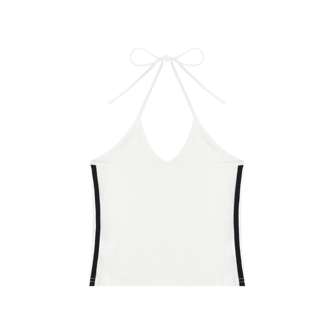 Women's Color Block Halter Crop Top