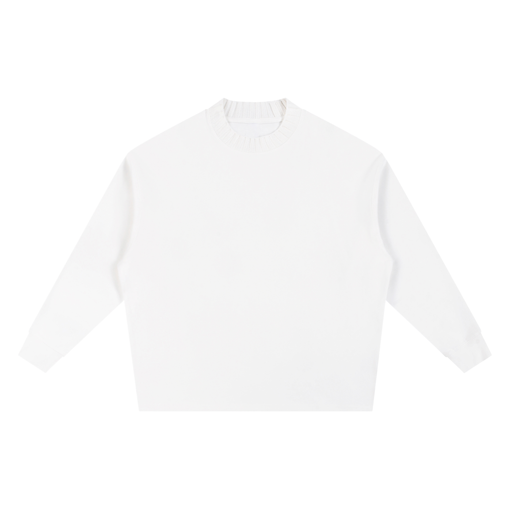 Knitted Round Neck Oversized Sweatshirt