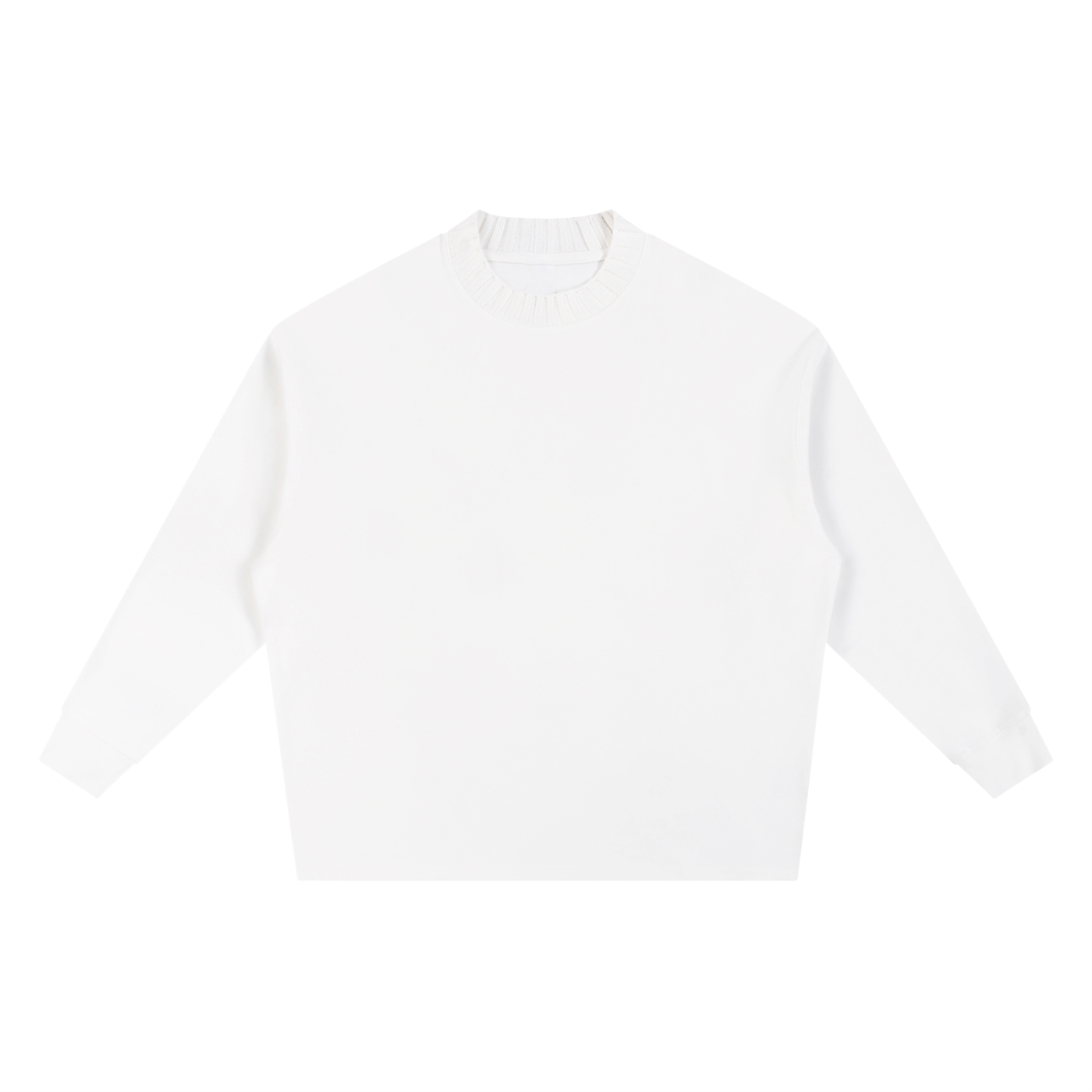 Knitted Round Neck Oversized Sweatshirt