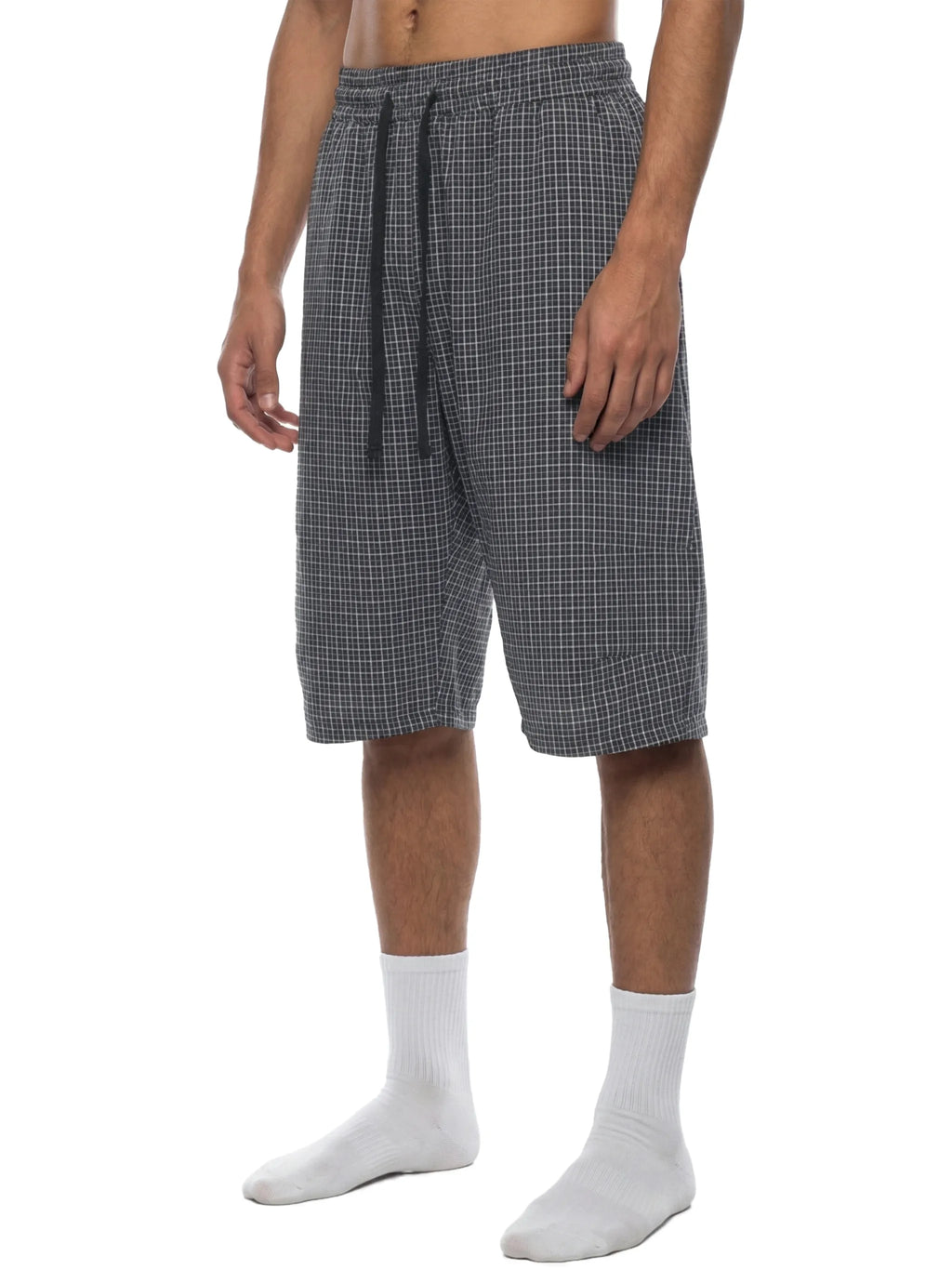 Plaid Loose Capri Shorts