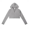 Vintage Washed Raw Edge Hoodie