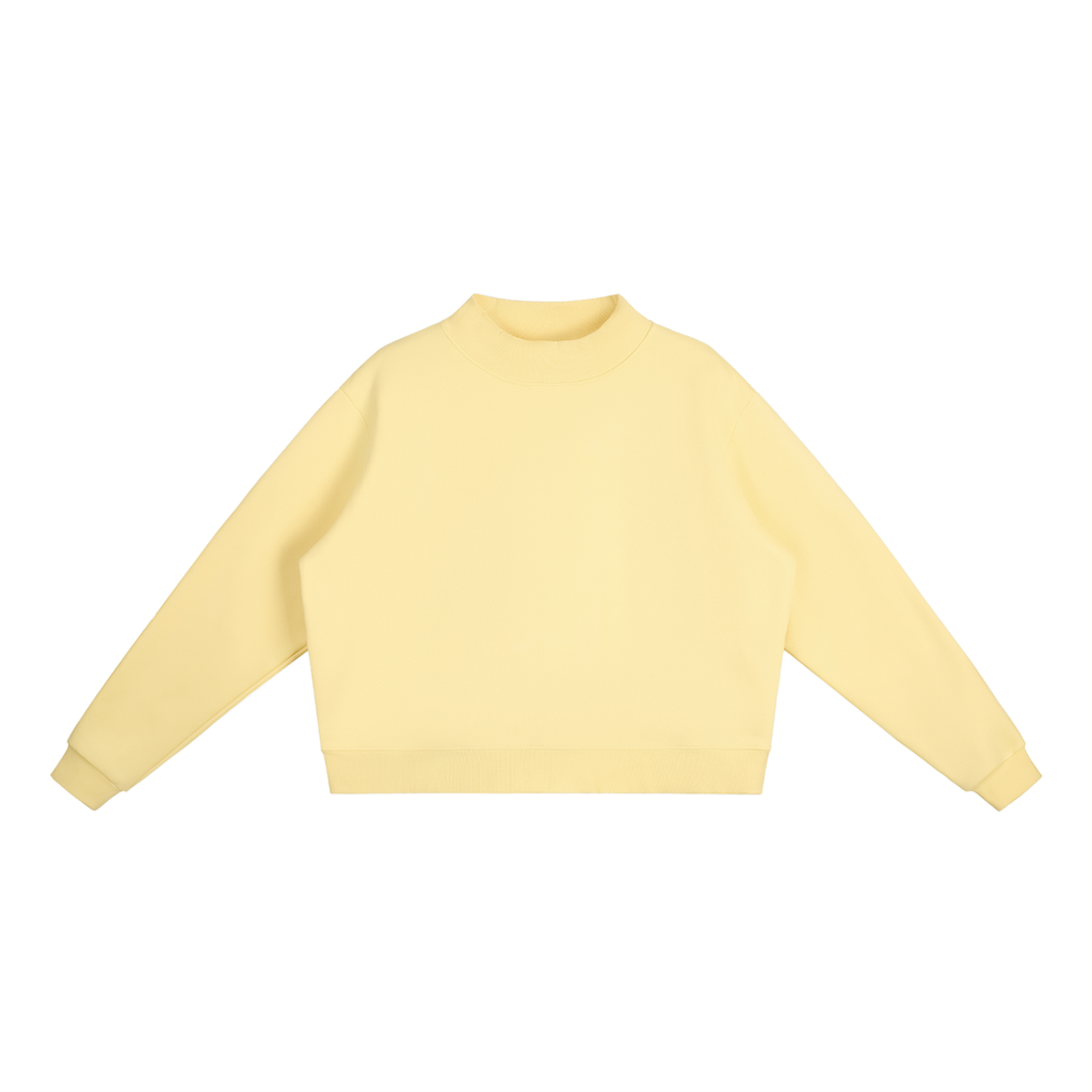 Essential Fleece Mock-Neck Sweatshirt