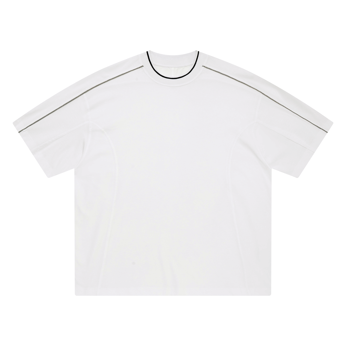 Oversized Contrast Tape T-Shirt
