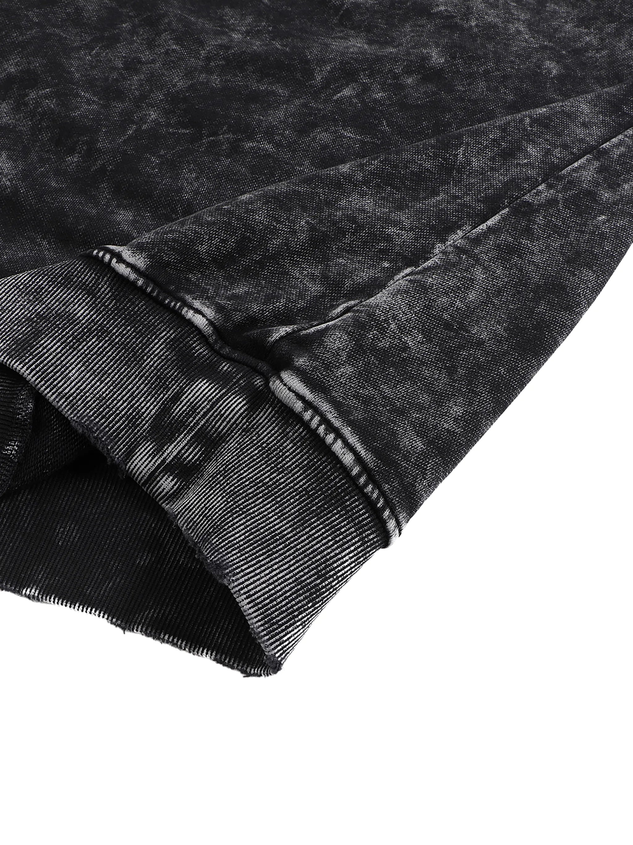 Snow Washed Hand-Frayed Sweatshirt