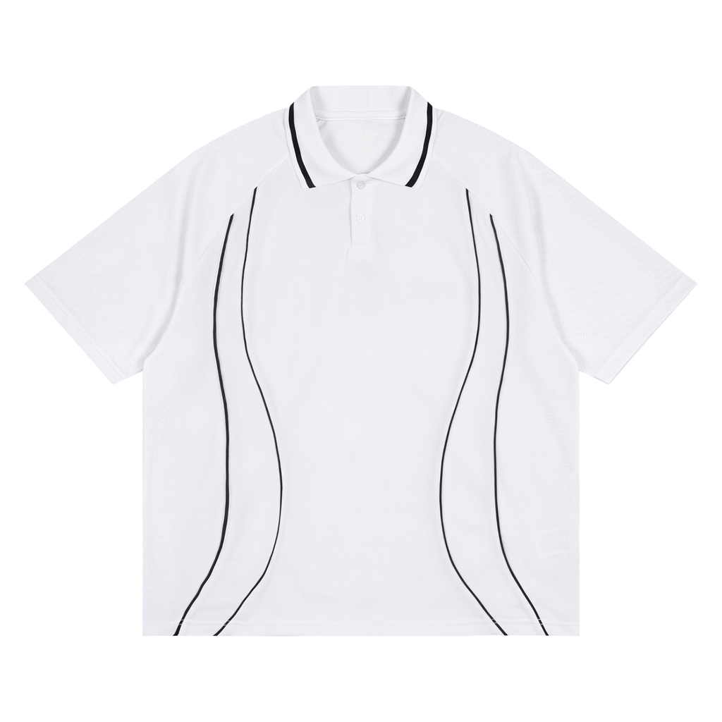Raglan Piping Polo Shirt