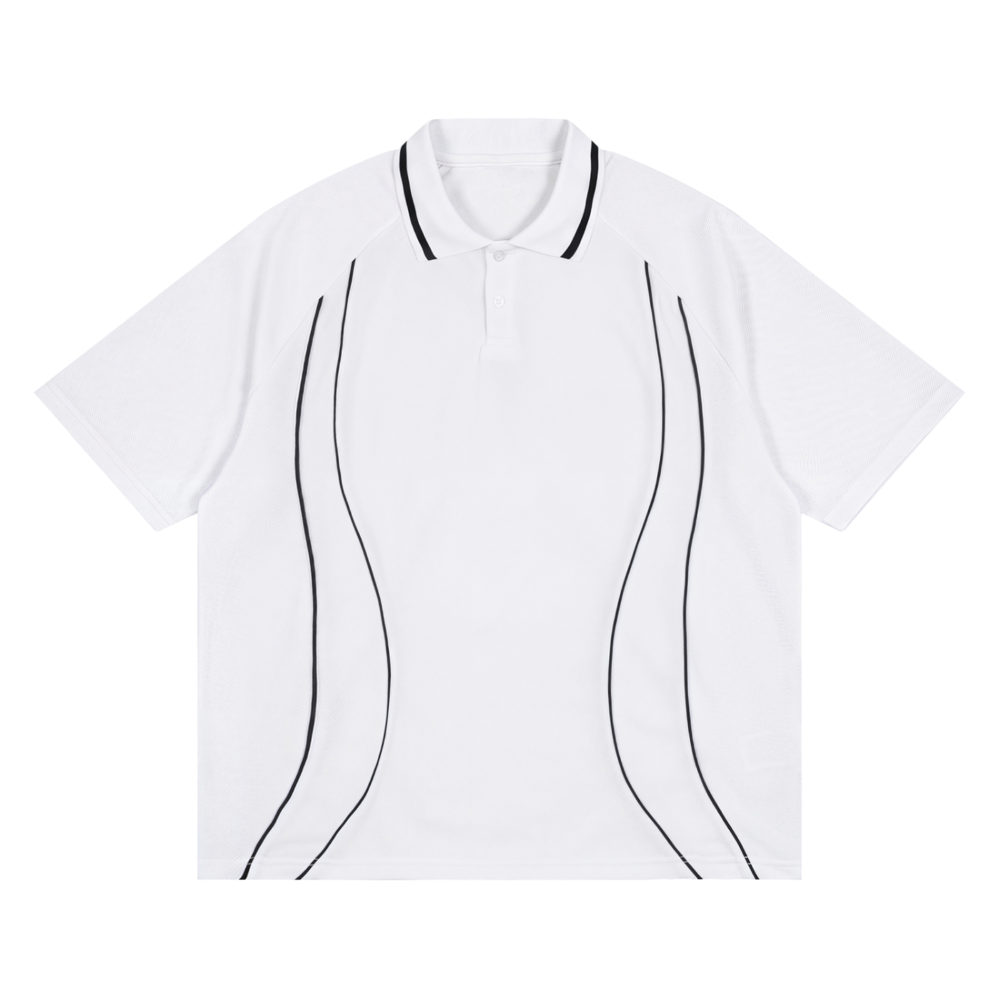 Raglan Piping Polo Shirt