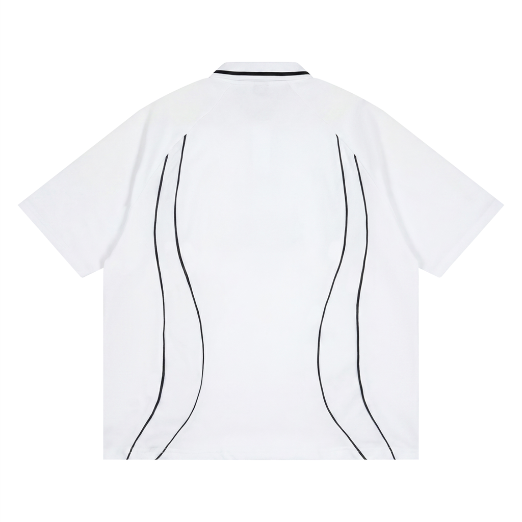 Raglan Piping Polo Shirt