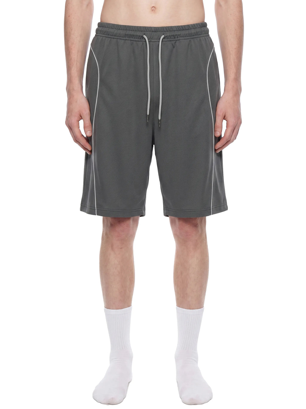 Piping Drawstring Shorts