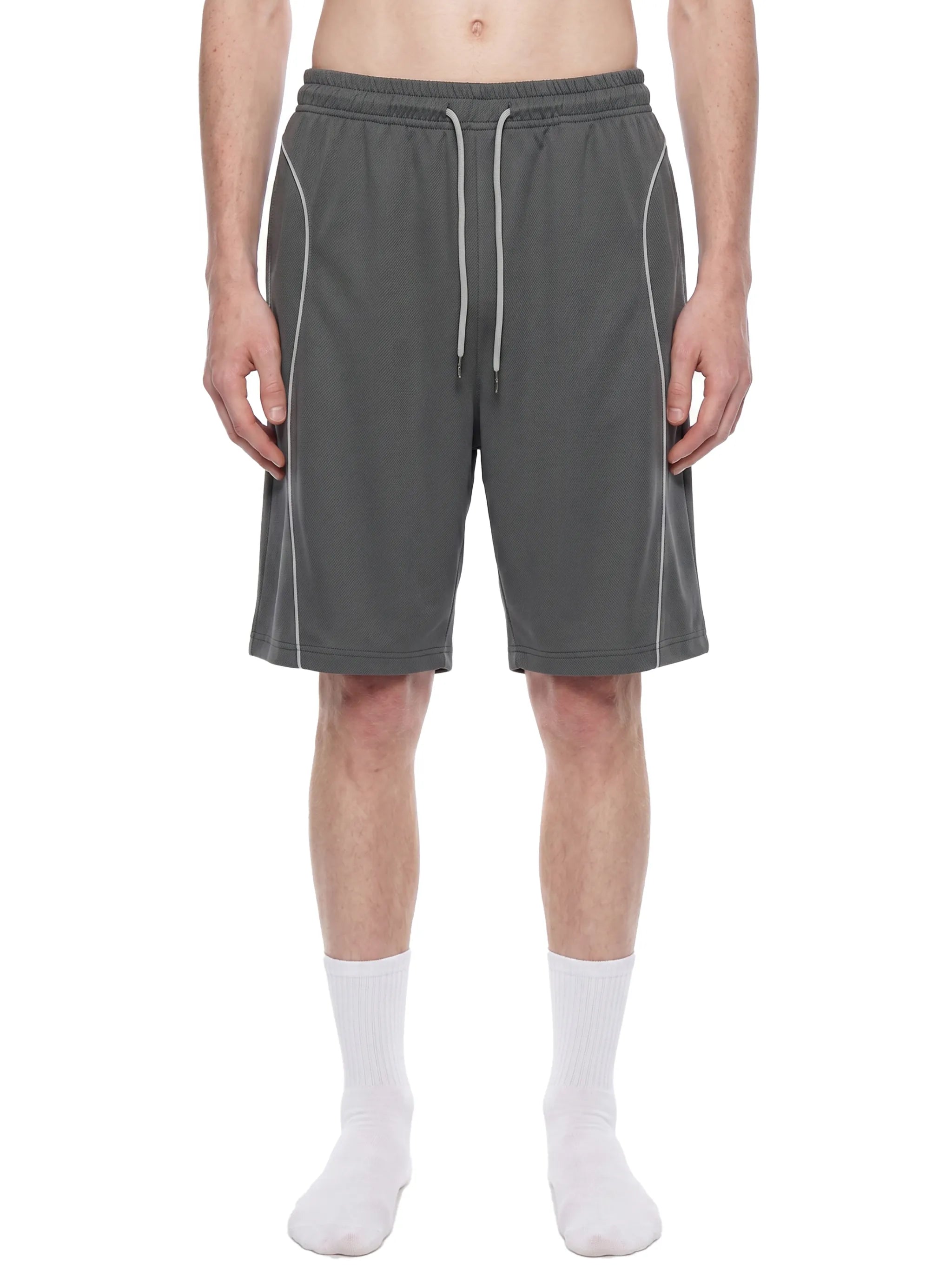 Piping Drawstring Shorts