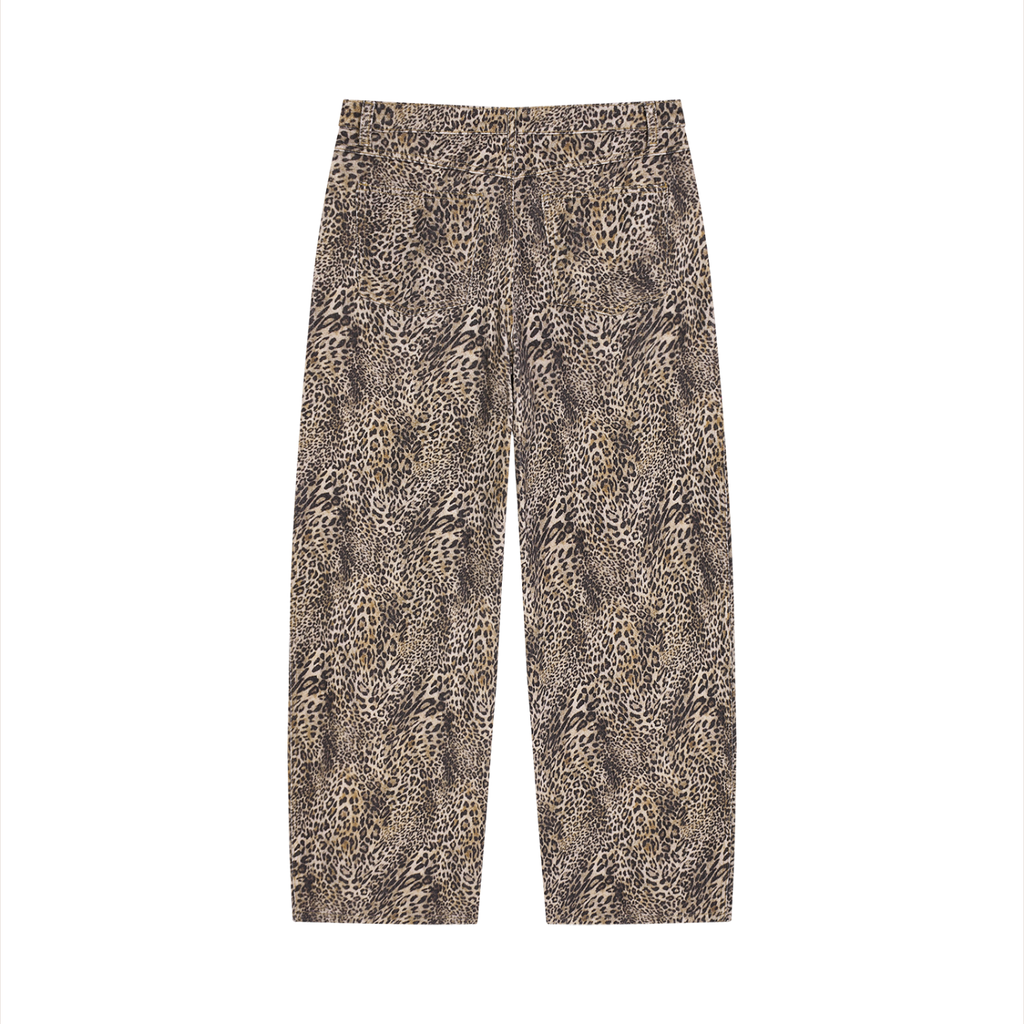 Leopard Wide Leg Jeans