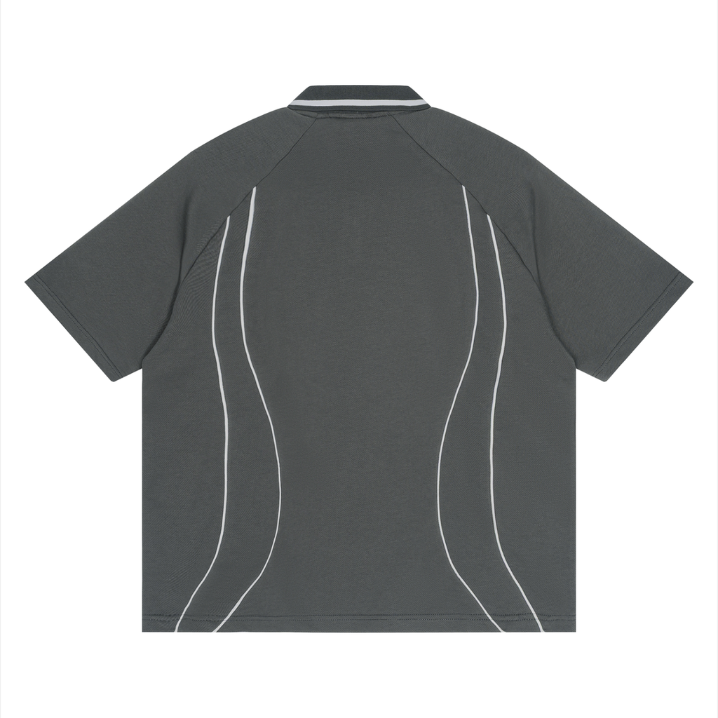 Raglan Piping Polo Shirt