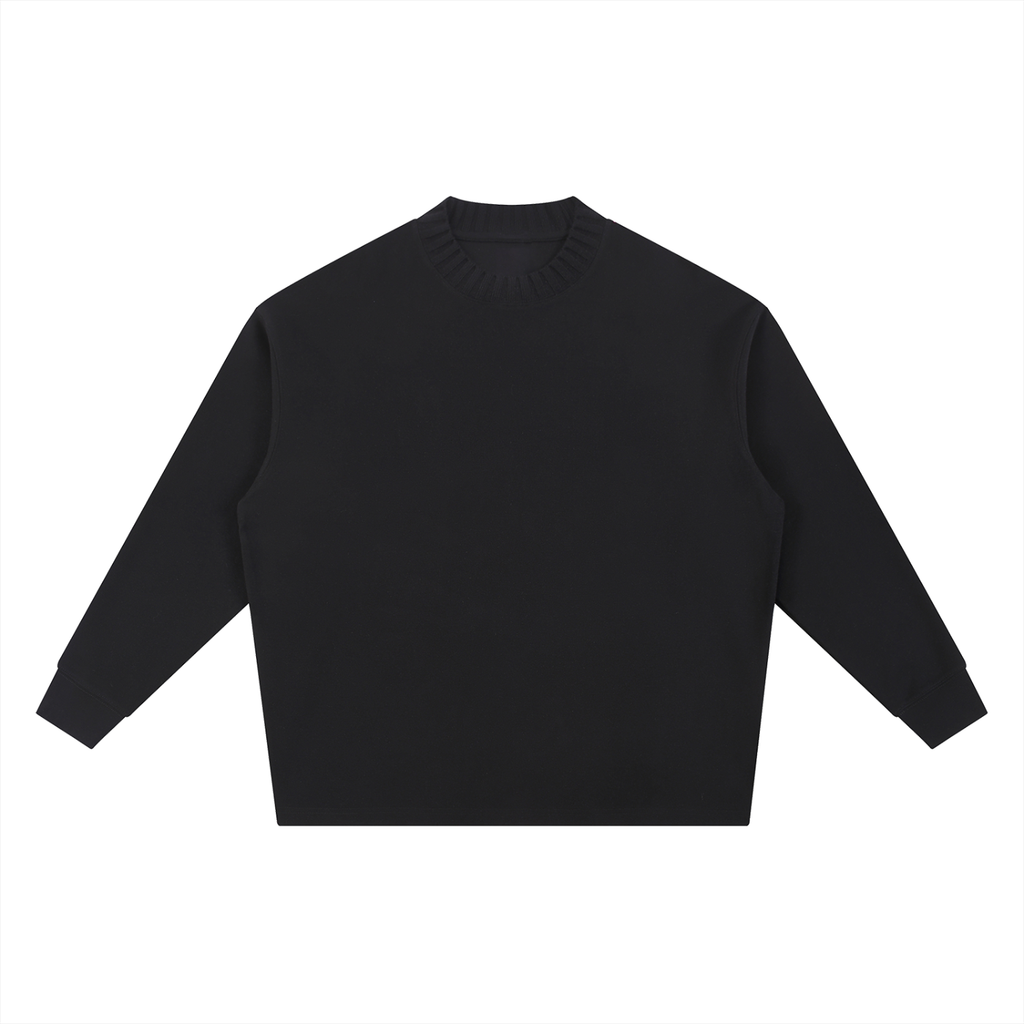 Knitted Round Neck Oversized Sweatshirt