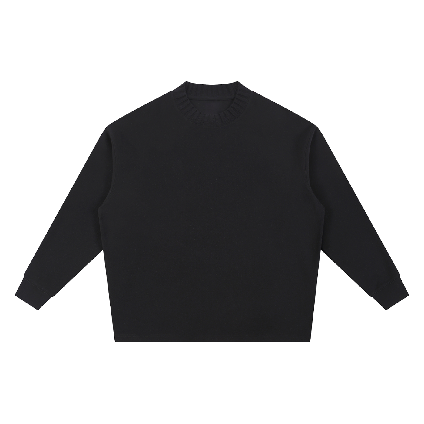 Knitted Round Neck Oversized Sweatshirt