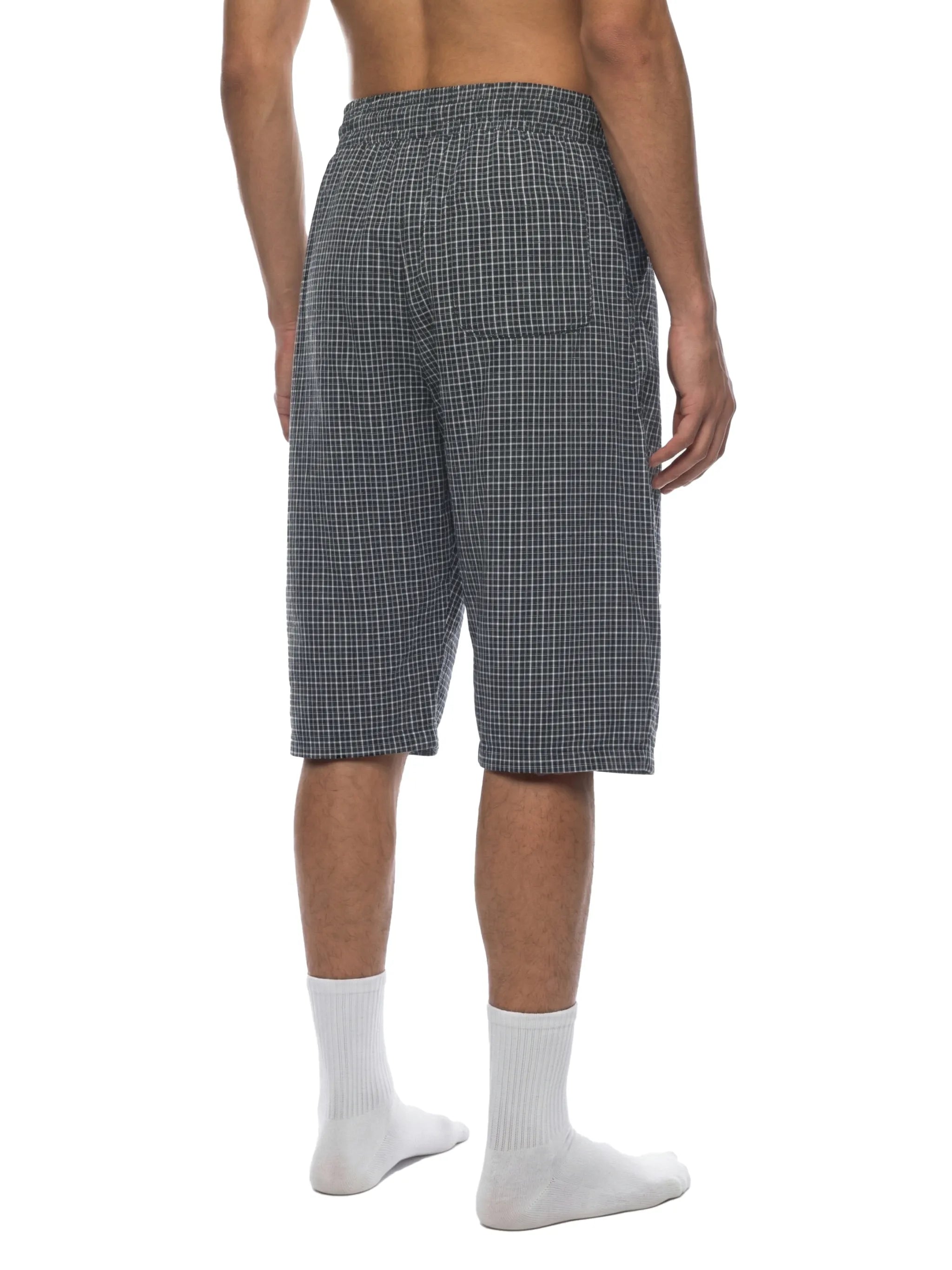 Plaid Loose Capri Shorts