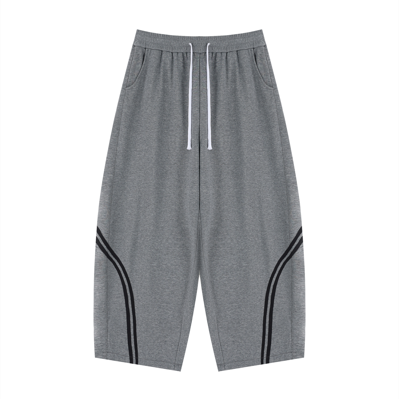 Wide Leg Piping Sweatpants