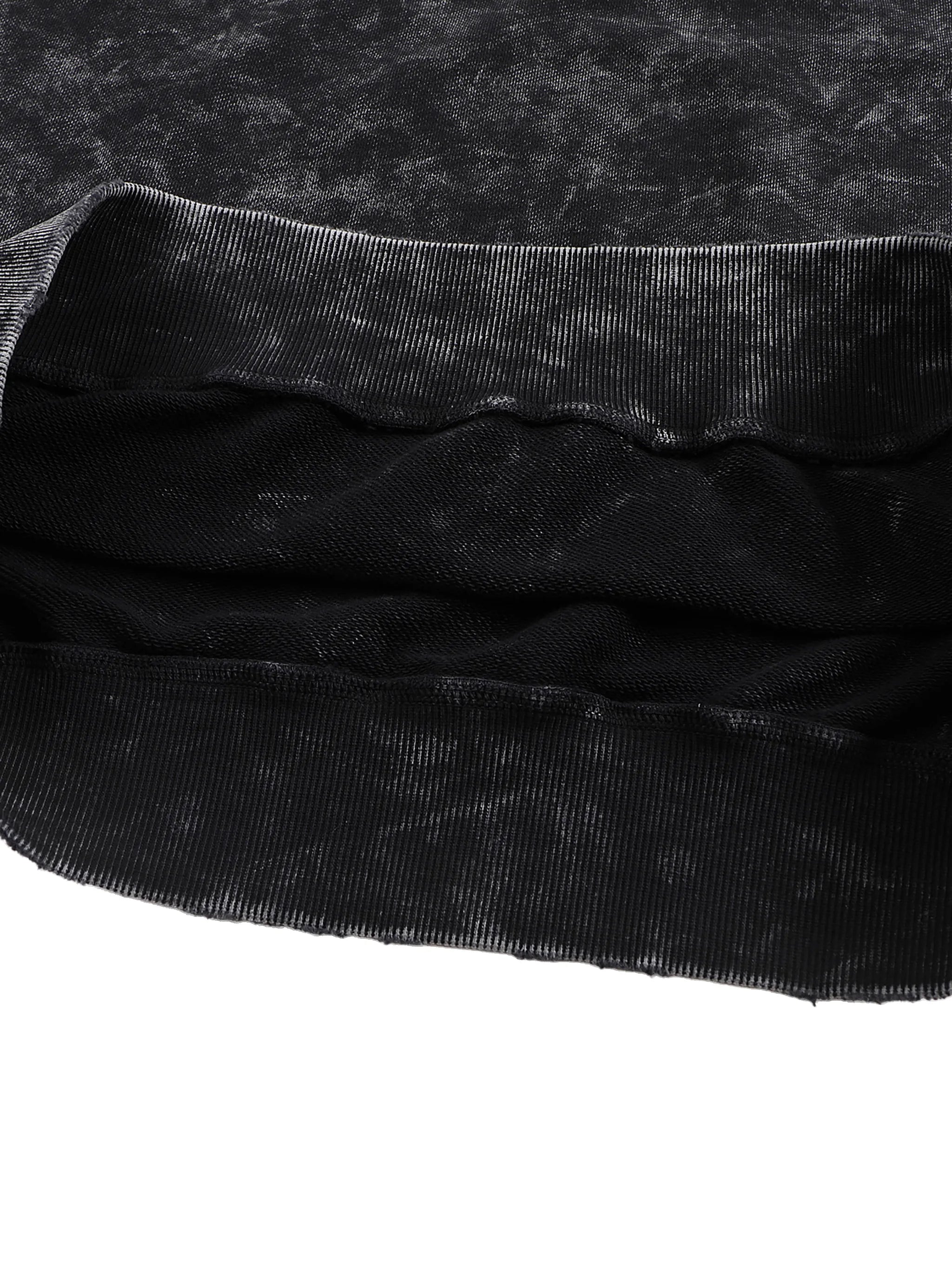 Snow Washed Hand-Frayed Sweatshirt