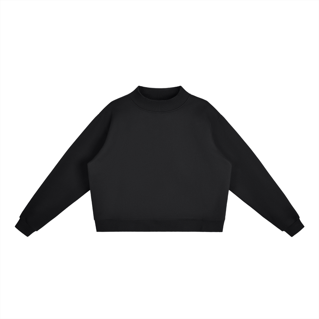 Essential Fleece Mock-Neck Sweatshirt