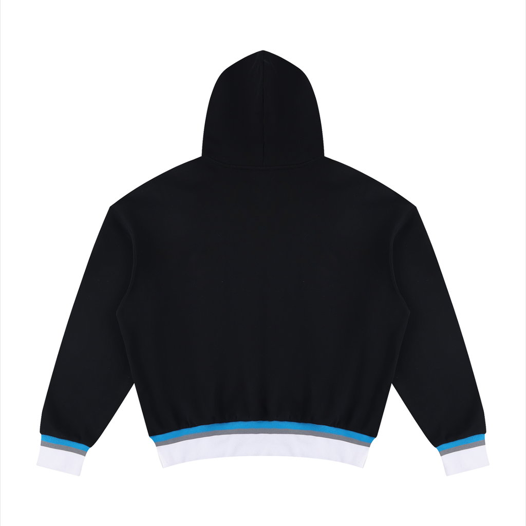 Color Block Boxy Cotton Hoodie