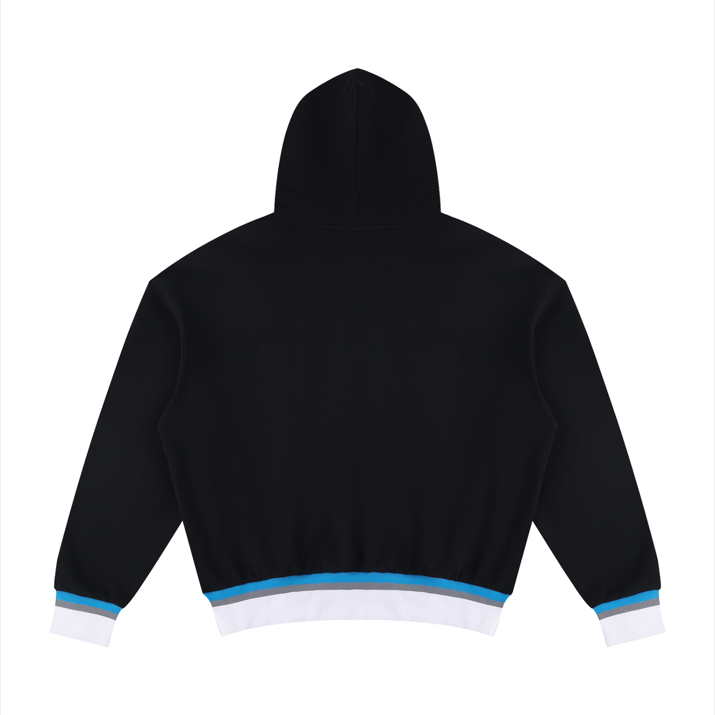 Color Block Boxy Cotton Hoodie