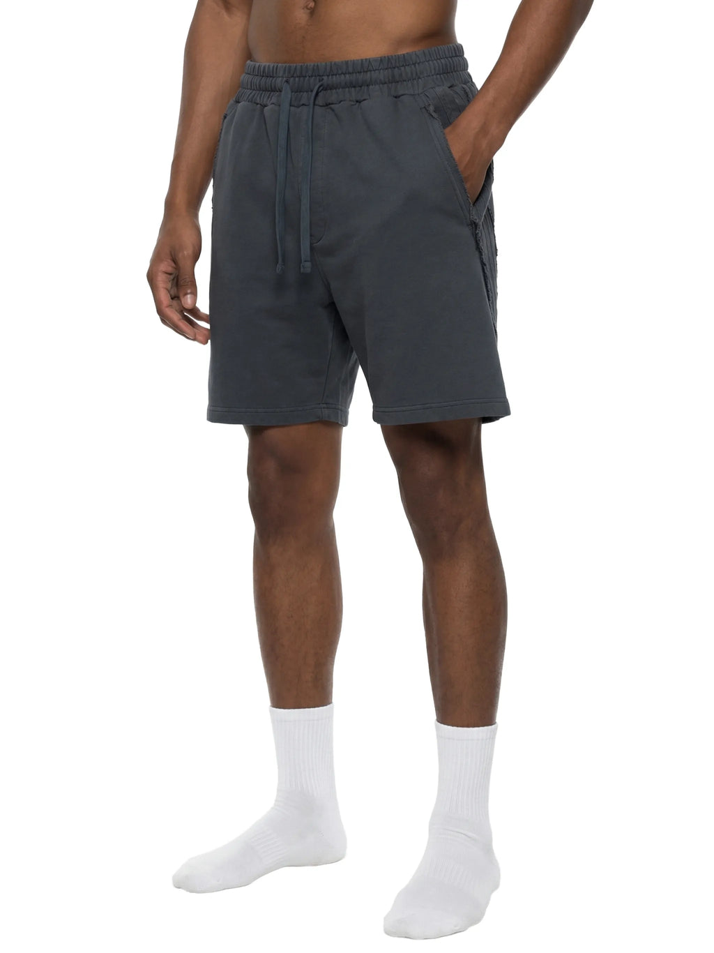 Vintage Wash Raw Edge Shorts
