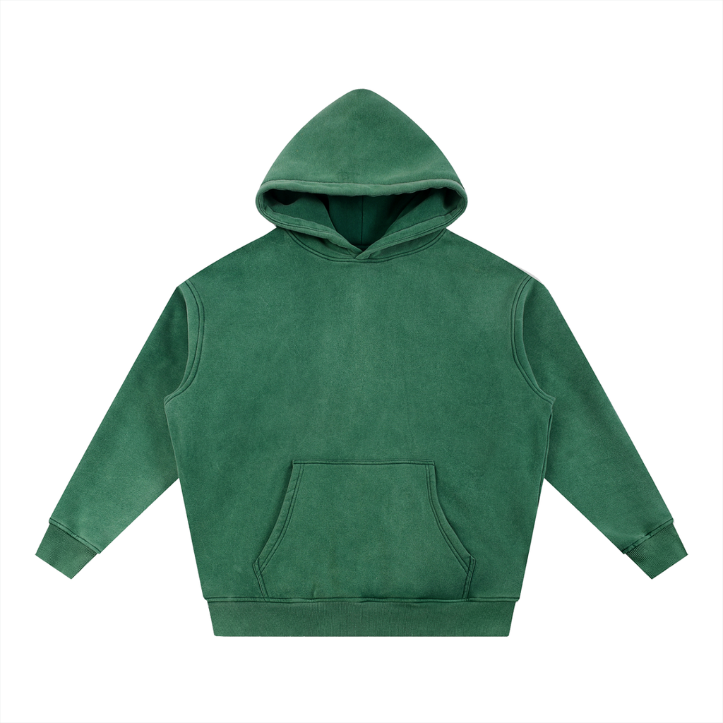 Snow Wash Oversize Fleece Hoodie
