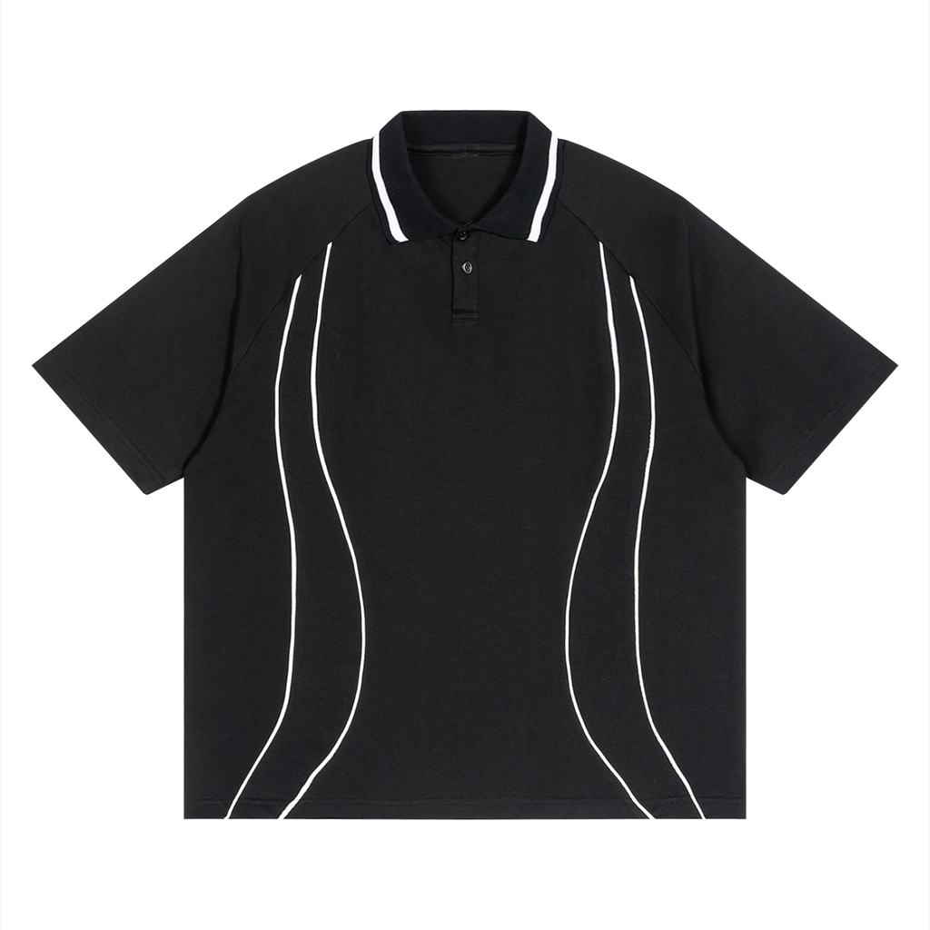 Raglan Piping Polo Shirt