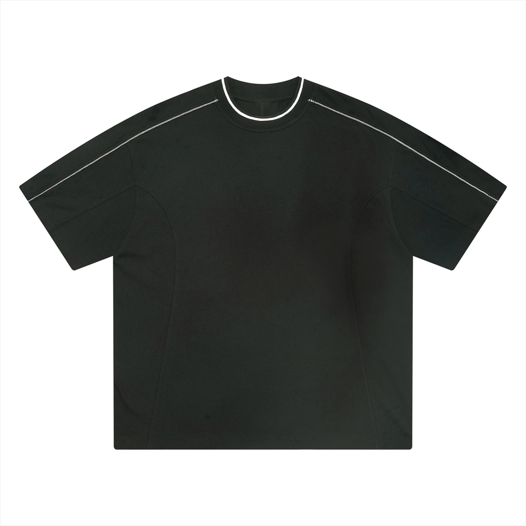 Oversized Contrast Tape T-Shirt