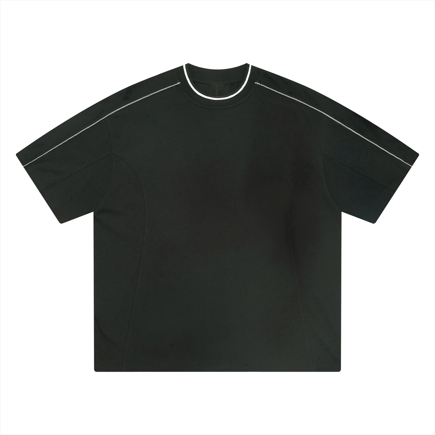 Oversized Contrast Tape T-Shirt