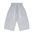 Plaid Loose Capri Shorts