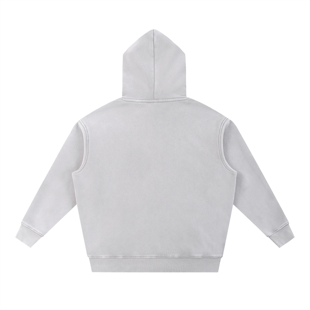 Snow Wash Oversize Fleece Hoodie