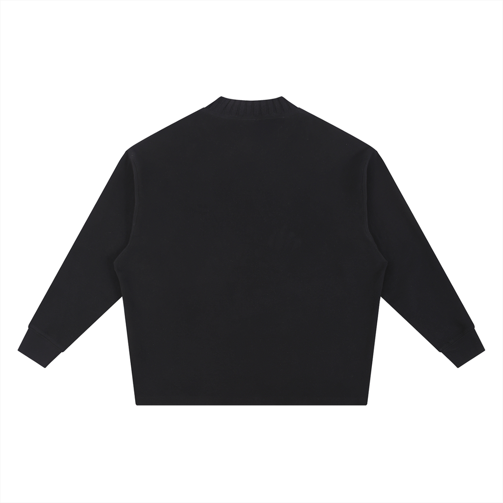 Knitted Round Neck Oversized Sweatshirt