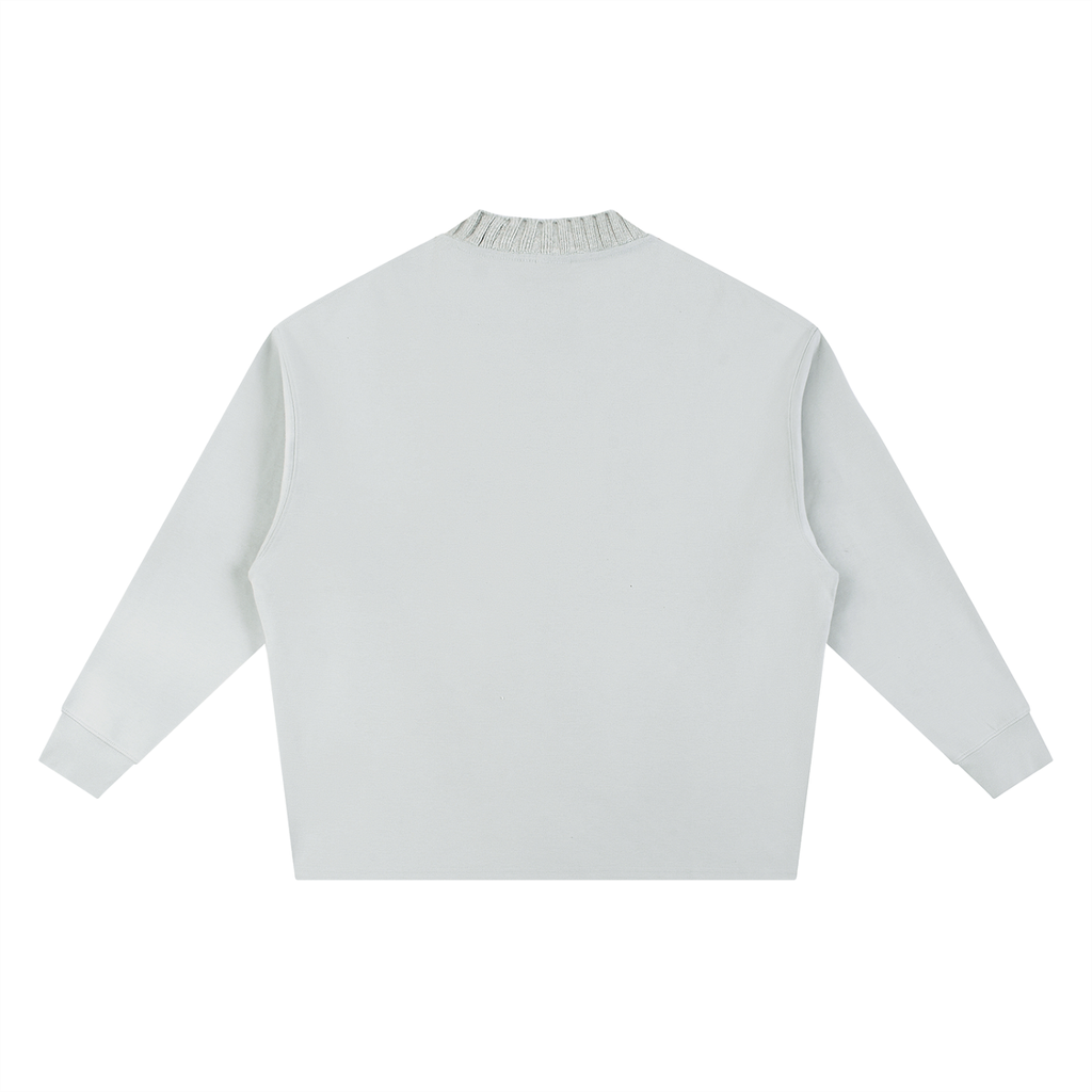 Knitted Round Neck Oversized Sweatshirt