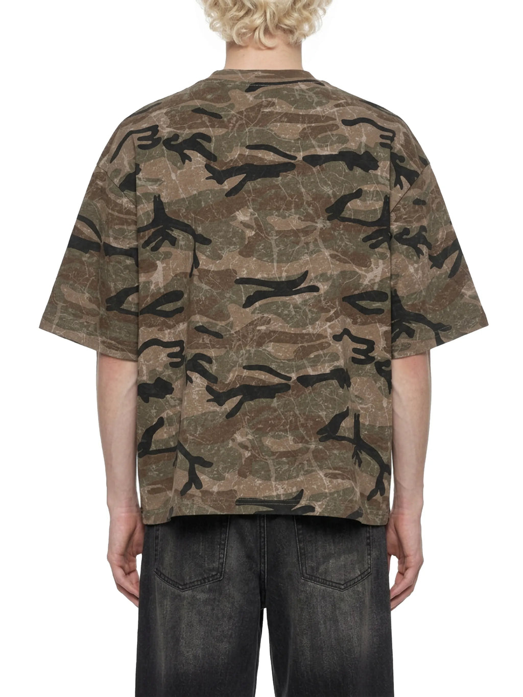 Boxy Camo Print T-Shirt