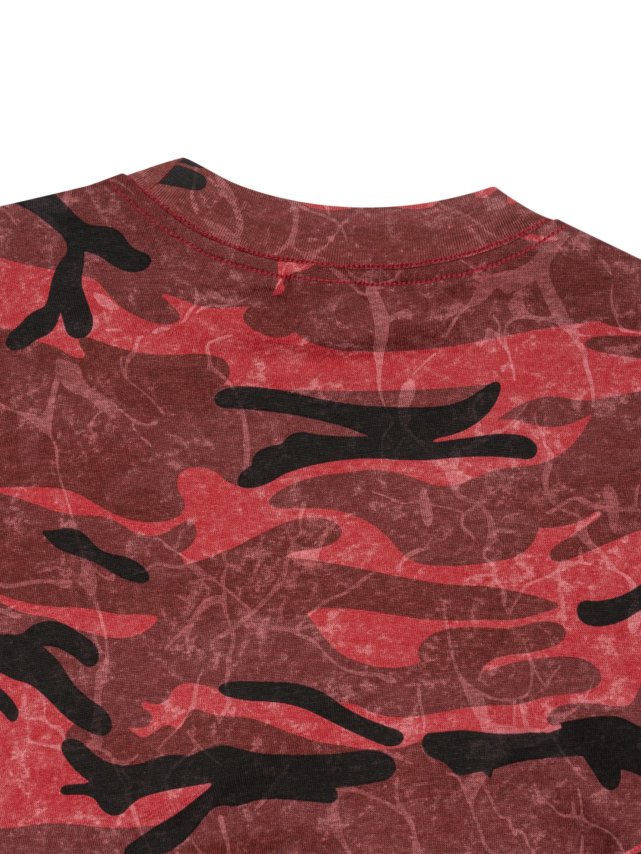 Boxy Camo Print T-Shirt
