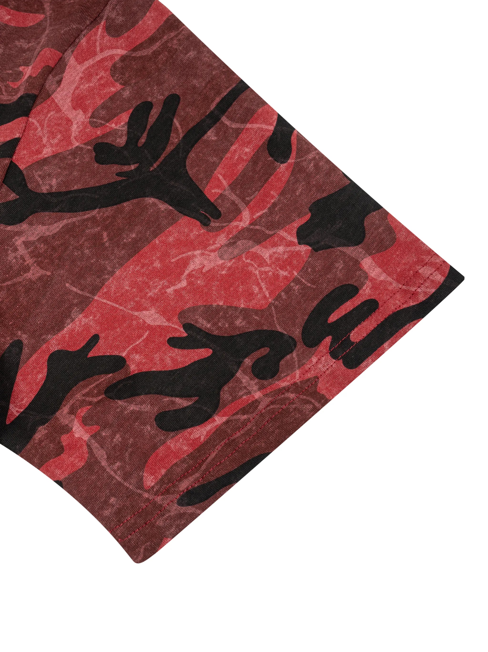 Boxy Camo Print T-Shirt
