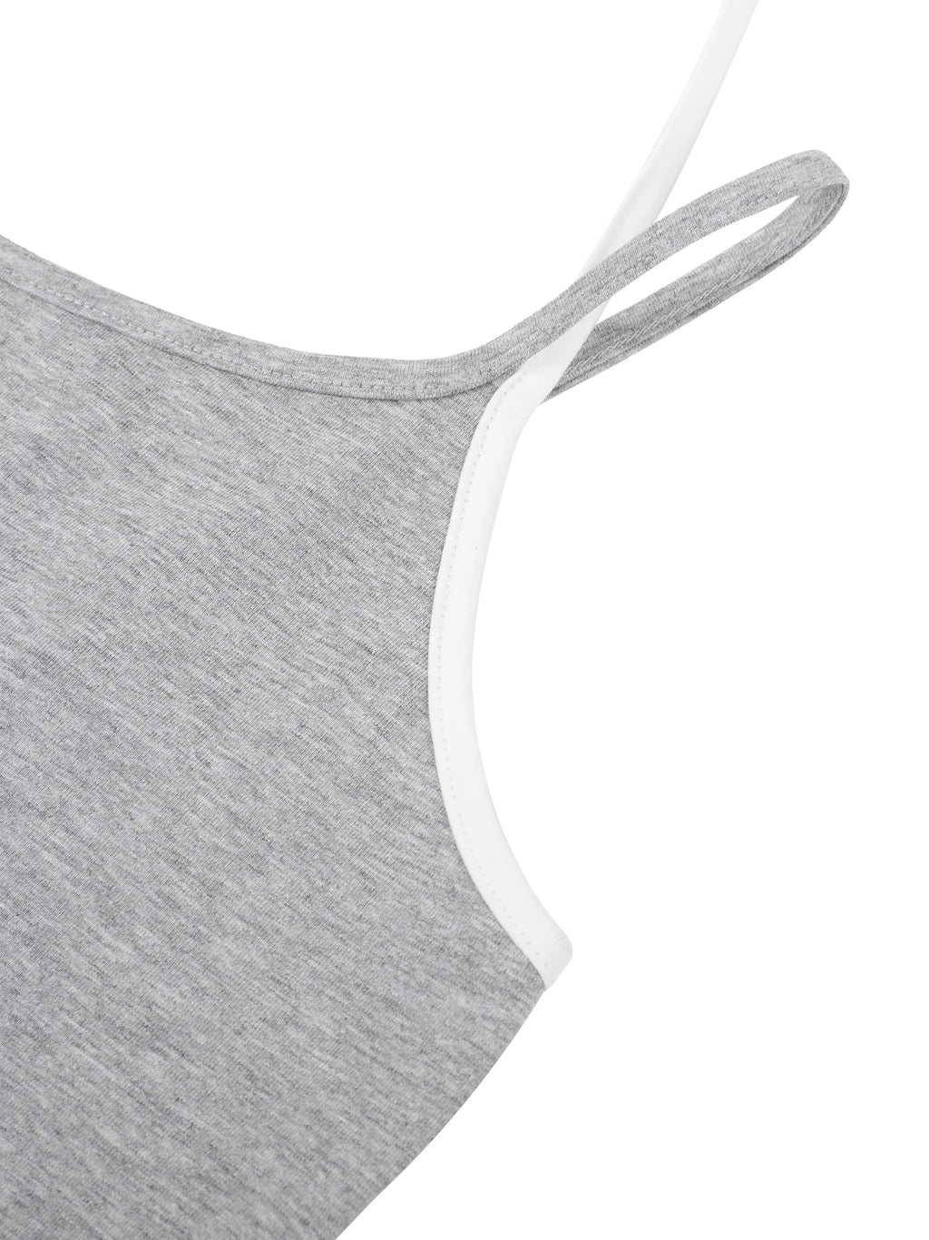 Contrast Binding Halter Crop Top