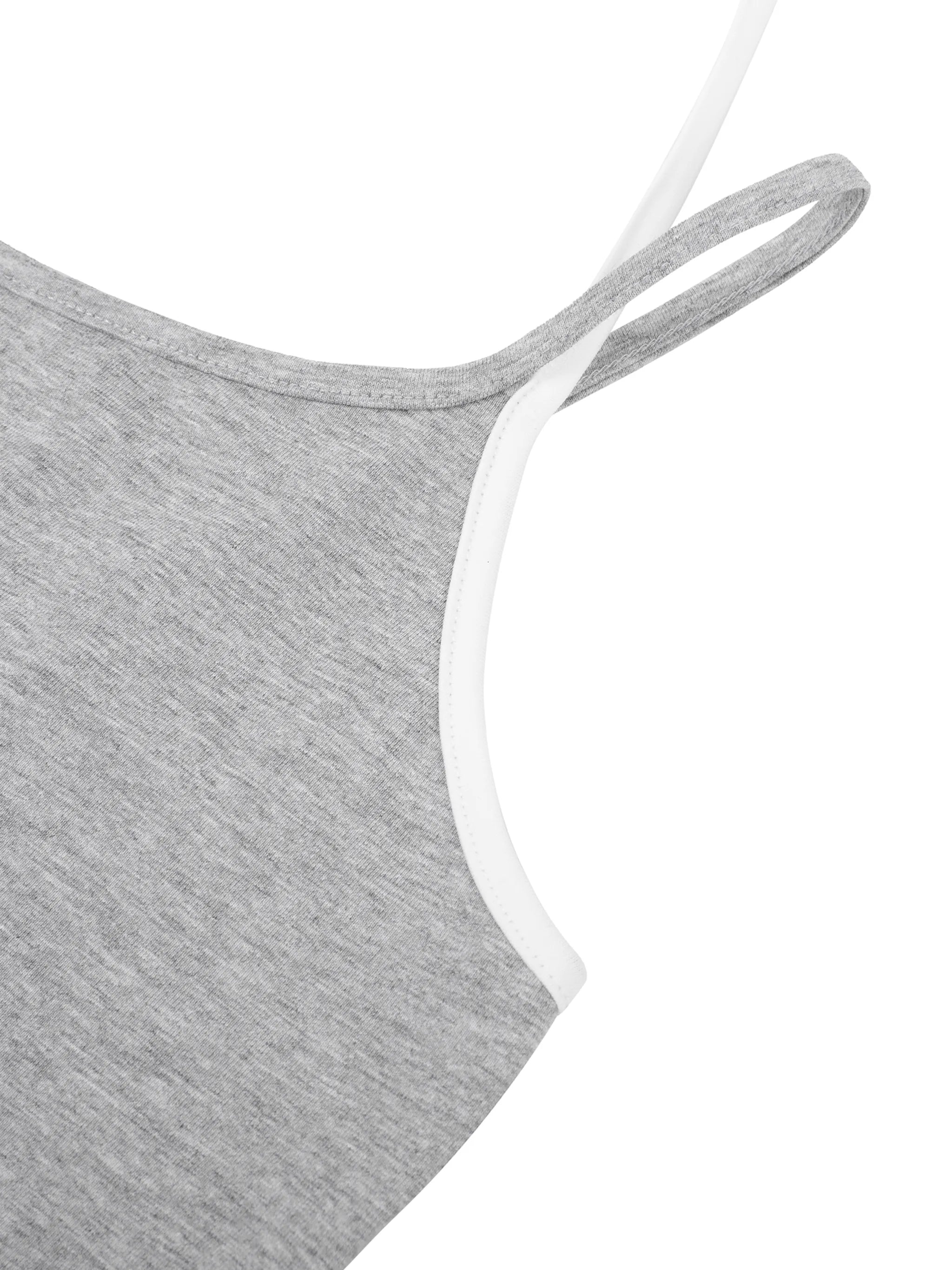 Contrast Binding Halter Crop Top